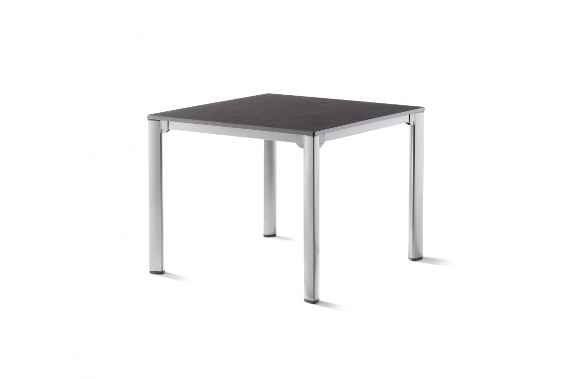 Table de jardin 2 personnes en aluminium et plateau Vivodur - Sieger