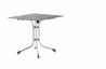 Table de jardin carrée pliante 2 personnes Boulevard plateau Polytec - Sieger