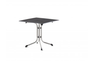 Table de jardin carrée pliante 2 personnes plateau Vivodur - Sieger