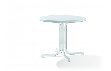 Table de jardin boulevard ronde pliante 2 personnes pieds Tulipe plateau Mecalit-pro - Sieger