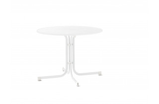 Table de jardin ronde pliante 3 personnes pieds Tulipe plateau Mecalit-pro - Sieger