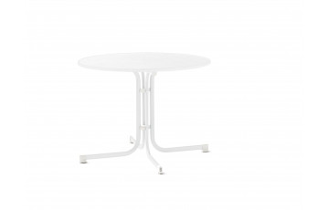 Table de jardin ronde pliante 3 personnes pieds Tulipe plateau Mecalit-pro - Sieger