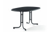 Table de jardin bords arrondis pliante 4 personnes pieds Tulipe plateau Mecalit-pro - Sieger