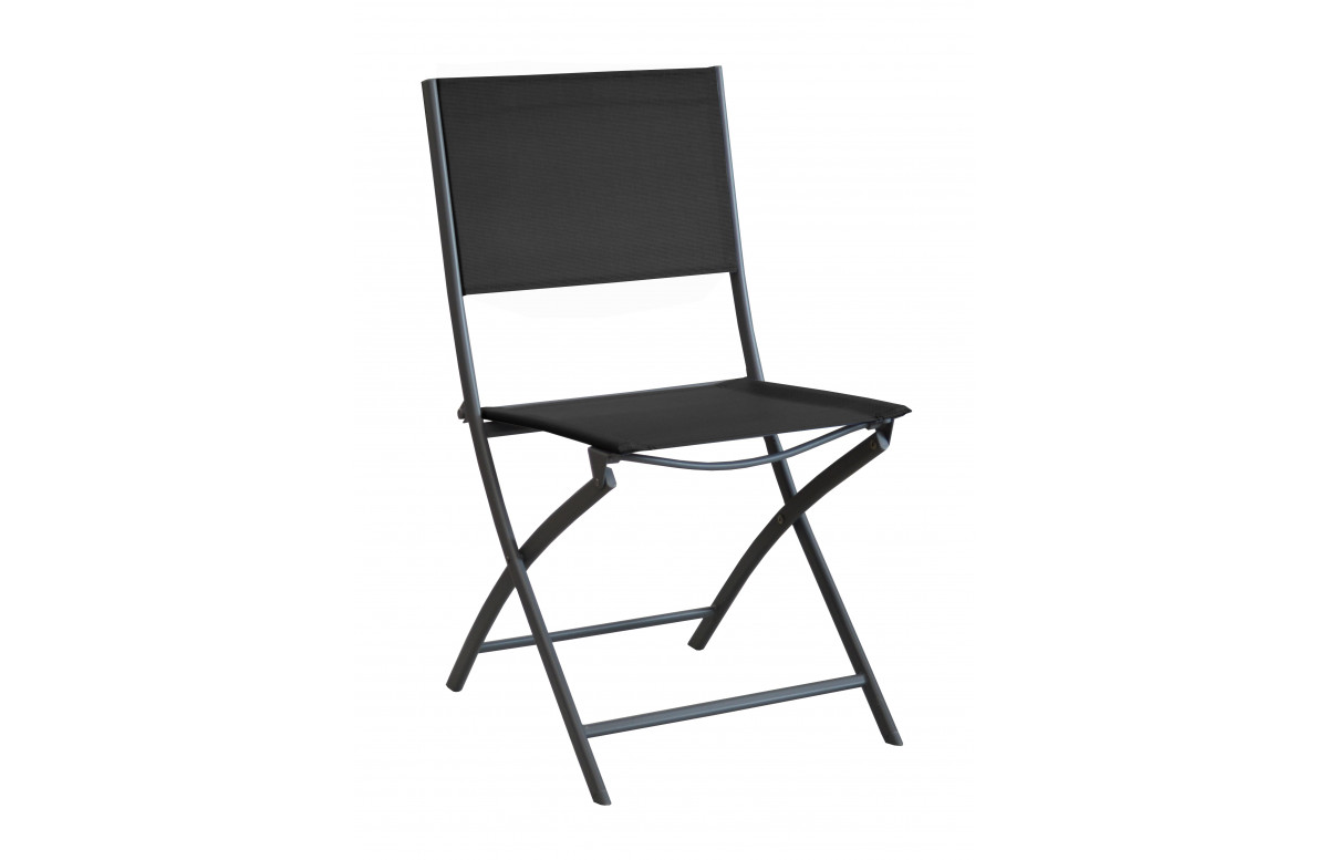 Ensemble table pliante et chaises pliantes en aluminium et textilène 4 personnes - Lorita/Dream - Alizé