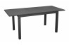 Ensemble table extensible et fauteuils empilables en aluminium et textilène 6 personnes - Genes/Duca - Alizé