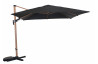 Parasol de jardin carré déporté inclinable 300X300 en aluminium et polyester - ProLoisirs