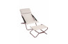 Bain de soleil pliant multi-positions 3 en 1 : fauteuil transat chilienne Transabed Lafuma Mobilier