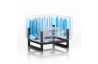 Fauteuil de jardin gonflable YOMI EKO CRISTAL en aluminium et TPU Bi-color - Mojow Design