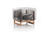 Fauteuil de jardin gonflable YOMI EKO en bois et TPU - Mojow Design