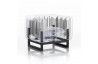 Fauteuil de jardin gonflable YOMI EKO CRISTAL en aluminium et TPU Bi-color - Mojow Design