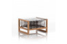 Table basse de jardin gonflable YOKO EKO en bois et TPU - Mojow Design