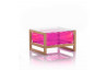 Table basse de jardin gonflable YOKO EKO en bois et TPU - Mojow Design