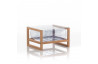 Table basse de jardin gonflable YOKO EKO en bois et TPU - Mojow Design