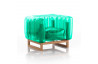 Fauteuil de jardin gonflable YOMI EKO en bois et TPU - Mojow Design