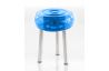 Tabouret gonflable extérieur FLOOFY inox miroir et TPU - Mojow Design