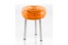Tabouret gonflable extérieur FLOOFY inox miroir et TPU - Mojow Design