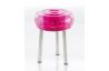 Tabouret gonflable extérieur FLOOFY inox miroir et TPU - Mojow Design