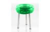 Tabouret gonflable extérieur FLOOFY inox miroir et TPU - Mojow Design