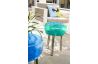 Tabouret gonflable extérieur FLOOFY inox miroir et TPU - Mojow Design