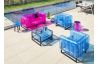 Tabouret de jardin gonflable FLOOFY aluminium et TPU - Mojow Design
