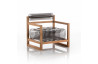 Fauteuil de jardin gonflable YOKO EKO en bois et TPU - Mojow Design