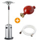 Parasol chauffant extérieur gaz Cosy élégance Inox Favex