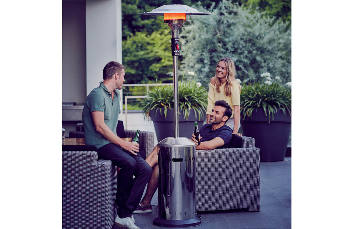 Parasol chauffant extérieur gaz Cosy élégance Inox Favex