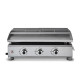 Plancha gaz SILVIA II G 3 feux inox Brasero