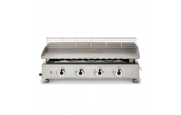 Plancha gaz SILVIA II G 4 feux inox Brasero