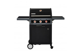 Barbecue gaz 3 brûleurs Boston Black 3 Turbo Brasero