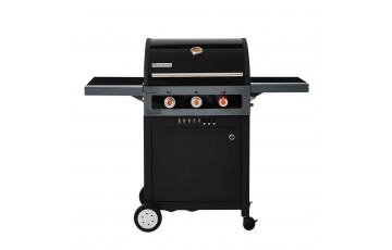 Barbecue gaz 3 brûleurs Boston Black 3 Turbo Brasero