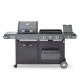 Barbecue Plancha Bi-Energy Gun Metal Brasero