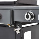 Barbecue Plancha Bi-Energy Gun Metal Brasero