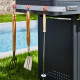 Barbecue Plancha Bi-Energy Gun Metal Brasero