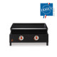 Plancha gaz noire Saverio 2 feux fonte Brasero