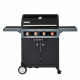 Barbecue gaz 4 brûleurs Boston Black 4 Turbo - Brasero