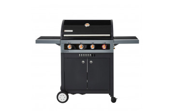 Barbecue gaz 4 brûleurs Boston Black 4 Turbo - Brasero