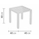 Table basse PISCIS en aluminium-Hevea