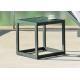 Table basse ALBA en aluminium-Hevea