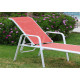 Bain de soleil COSTABLANCA en aluminium et TEXTILENE - Hevea