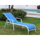 Bain de soleil COSTABLANCA en aluminium et TEXTILENE - Hevea