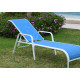 Bain de soleil COSTABLANCA en aluminium et TEXTILENE - Hevea