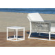 Table basse ALBA en aluminium-Hevea