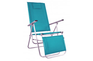 Grand fauteuil Relax pliant NEPTUNO CONFORT en aluminium et textilène-Hevea