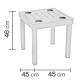 Table basse CATERINA en aluminium-Hevea