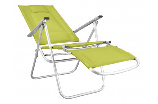 Grand fauteuil Relax pliant NEPTUNO CONFORT en aluminium et textilène-Hevea
