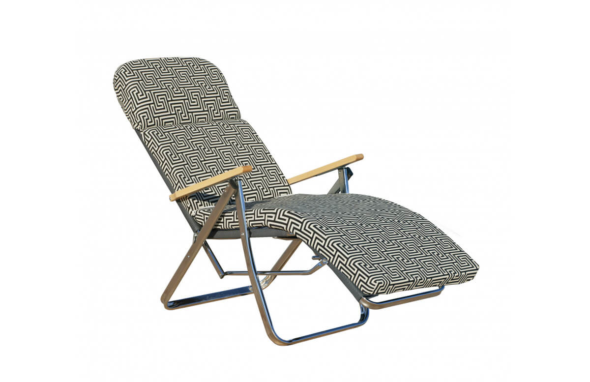 Grand fauteuil super Relax en aluminium et Dralonlux-Hevea