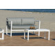 Salon de jardin MONTANA 6 personnes en aluminium et dralon-Hevea