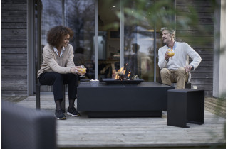 Table basse brasero extérieur Etna 1200 à bois - Cemétal