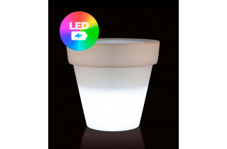 Pot de fleur 120x120x106 STUDIO PLANTERS Led RGBW et batterie par Studio Vondom - Vondom